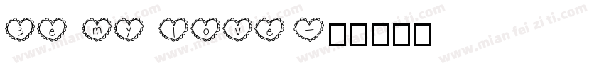 Be my love字体转换